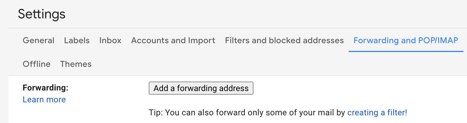 Click the settings icon, top right of screen in Gmail to get started